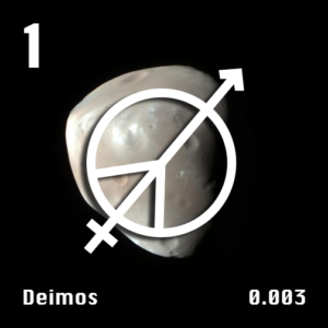 Astronomical Symbol of Saturn's moon Deimos
