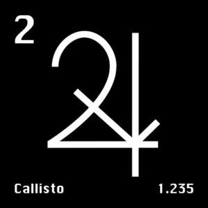 Astronomical Symbol of Jupiter's moon Callisto