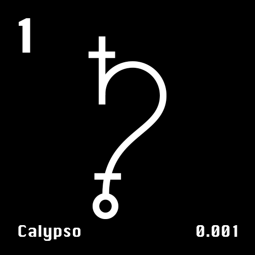 Astronomical Symbol of Saturn's moon Calypso