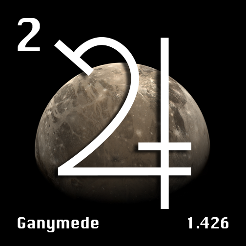 Ganymede Astronomical Symbol
